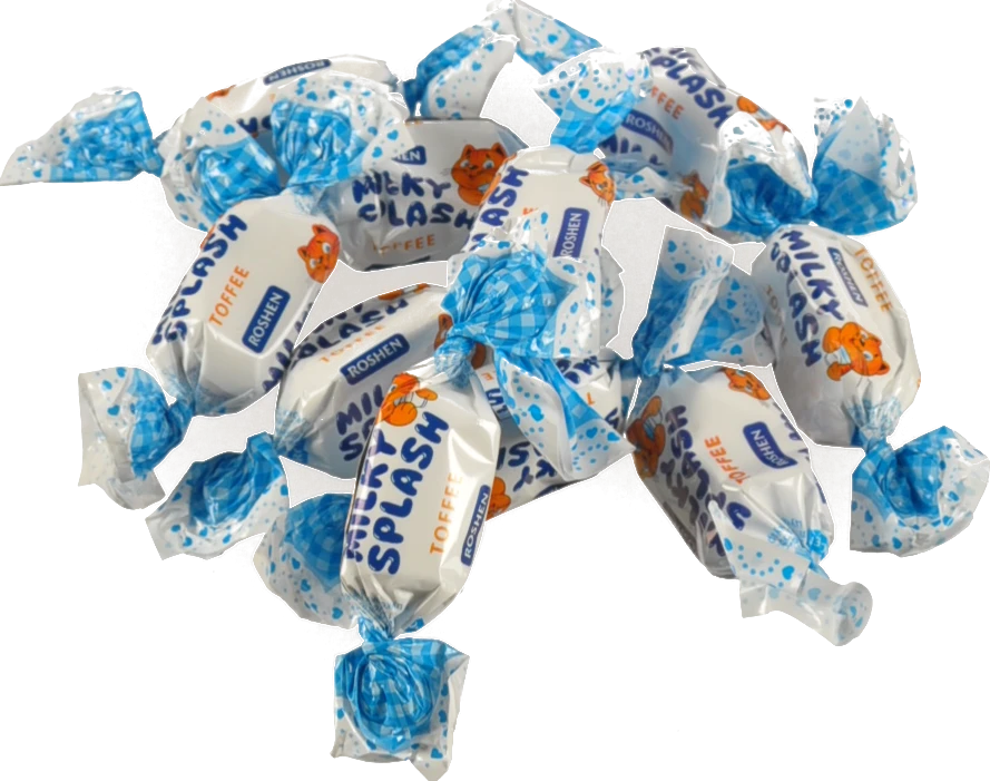 Карамель Рошен ірис milky splash молочний