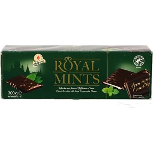 Цукерки з темного шоколаду Royal Mints 300гр мята