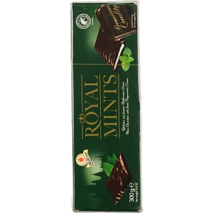 Цукерки з темного шоколаду Royal Mints 300гр мята