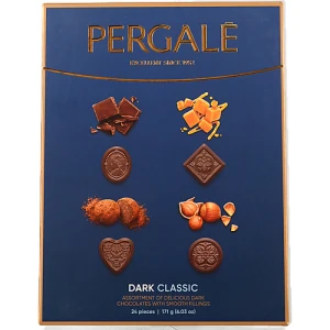 Цукерки Pergale 171г асорті темний шоколад classic