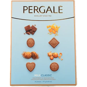 Цукерки Pergale 171г асорті молочний шоколад classic