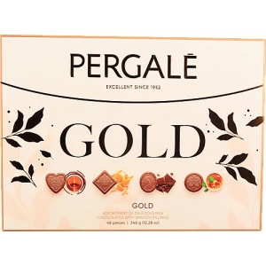 Цукерки Pergale 348г молочний шоколад gold
