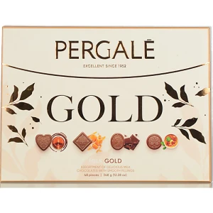 Цукерки Pergale 348г молочний шоколад gold