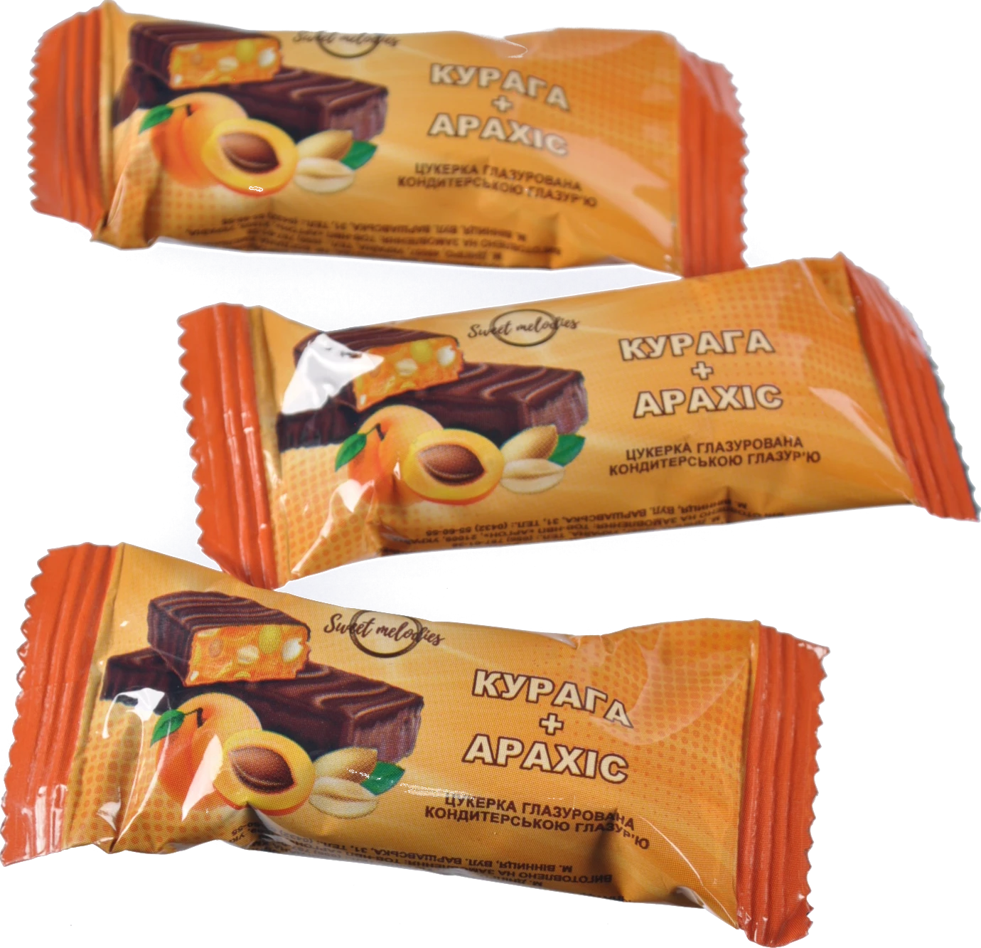 Цукерки Sweet Melodies курага арахіс глазур