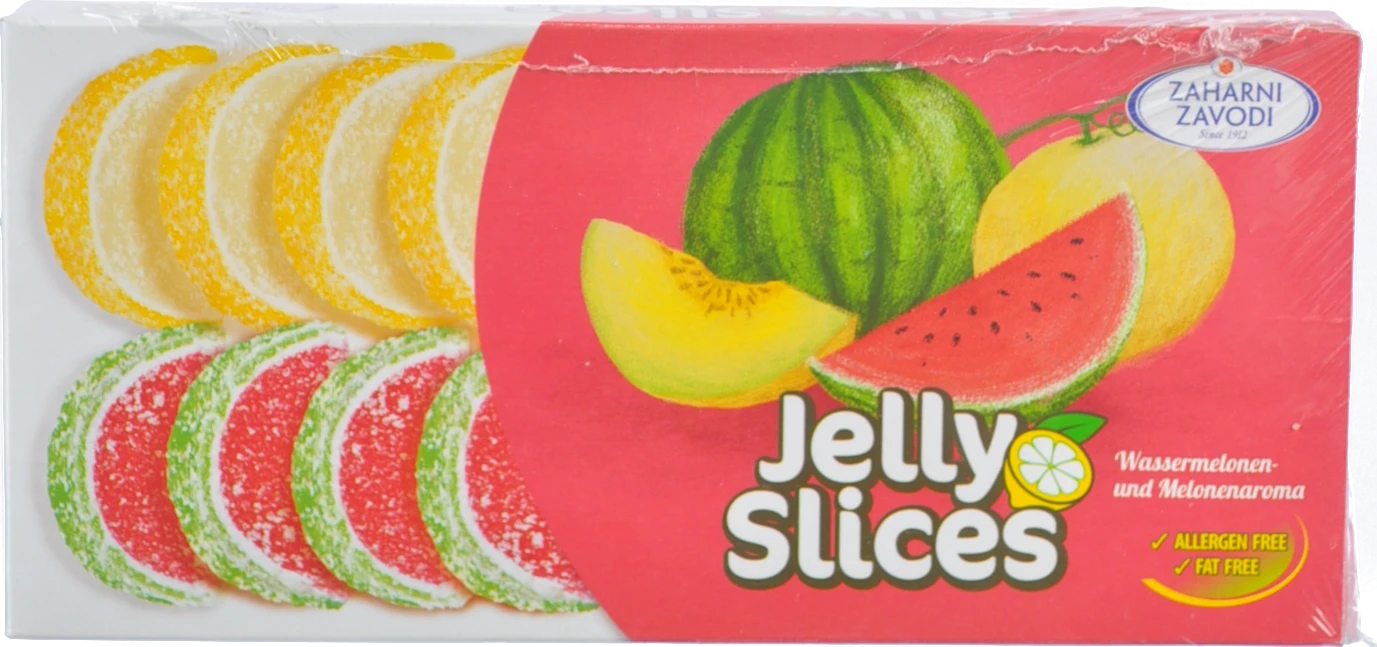 Цукерки Zaharni Zavodi 180г желейні диня кавун Jelly Slices