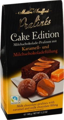 Цукерки Maitre Truffout 148г праліне cake edition карамель