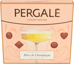 Цукерки Pergale 114г асорті молочний шоколад шампанське