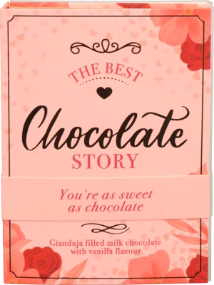 Молочний шоколад Beckys 90г ваніль наповнювачем gianduja book of love hearts.