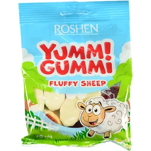 Цукерки Roshen 70г желейні yummi gummi fluffy sheep