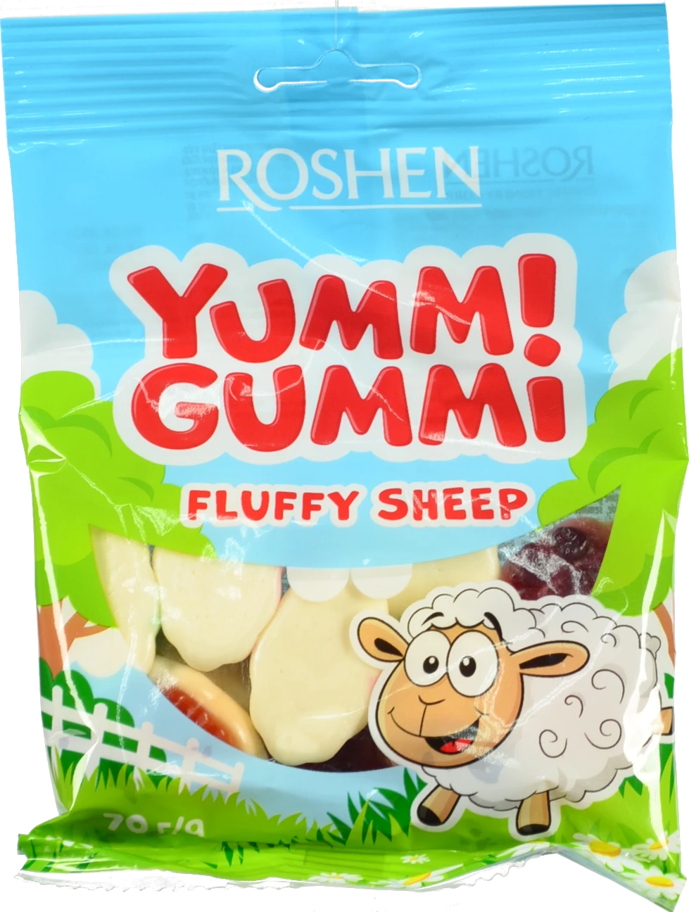 Цукерки Roshen 70г желейні yummi gummi fluffy sheep
