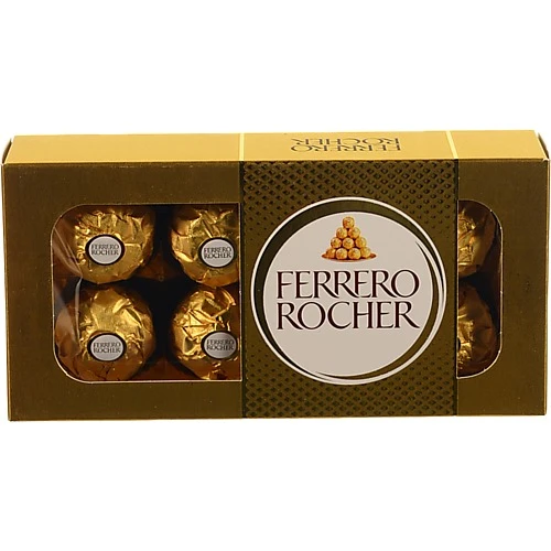 Цукерки вафельнi в молочному шоколаді з лісовими горіхами Ferrero Rocher к/у 100г