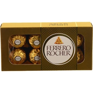 Цукерки вафельнi в молочному шоколаді з лісовими горіхами Ferrero Rocher к/у 100г