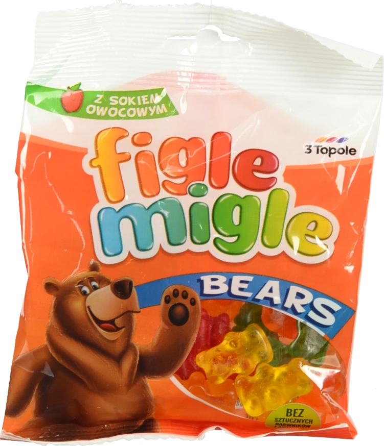 Желейні цукерки 3 Тополя 80г ведмедики