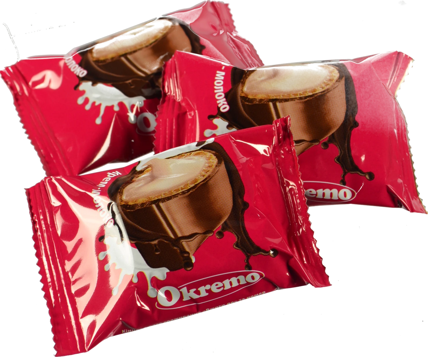 Цукерки Okremo вафельні крем молоко