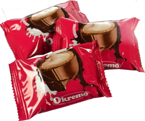 Цукерки Okremo вафельні крем молоко