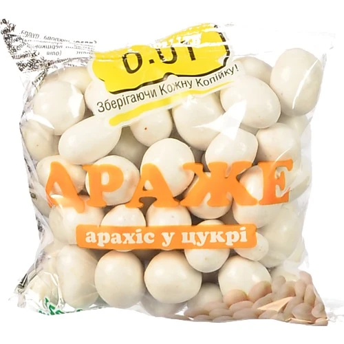 Драже 0.01 150г арахіс біла глазур