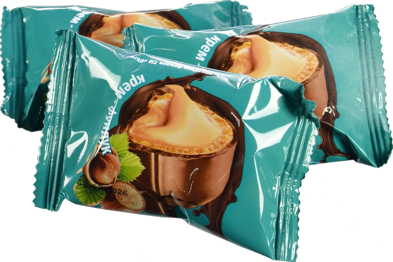 Цукерки Okremo вафельні крем фундук