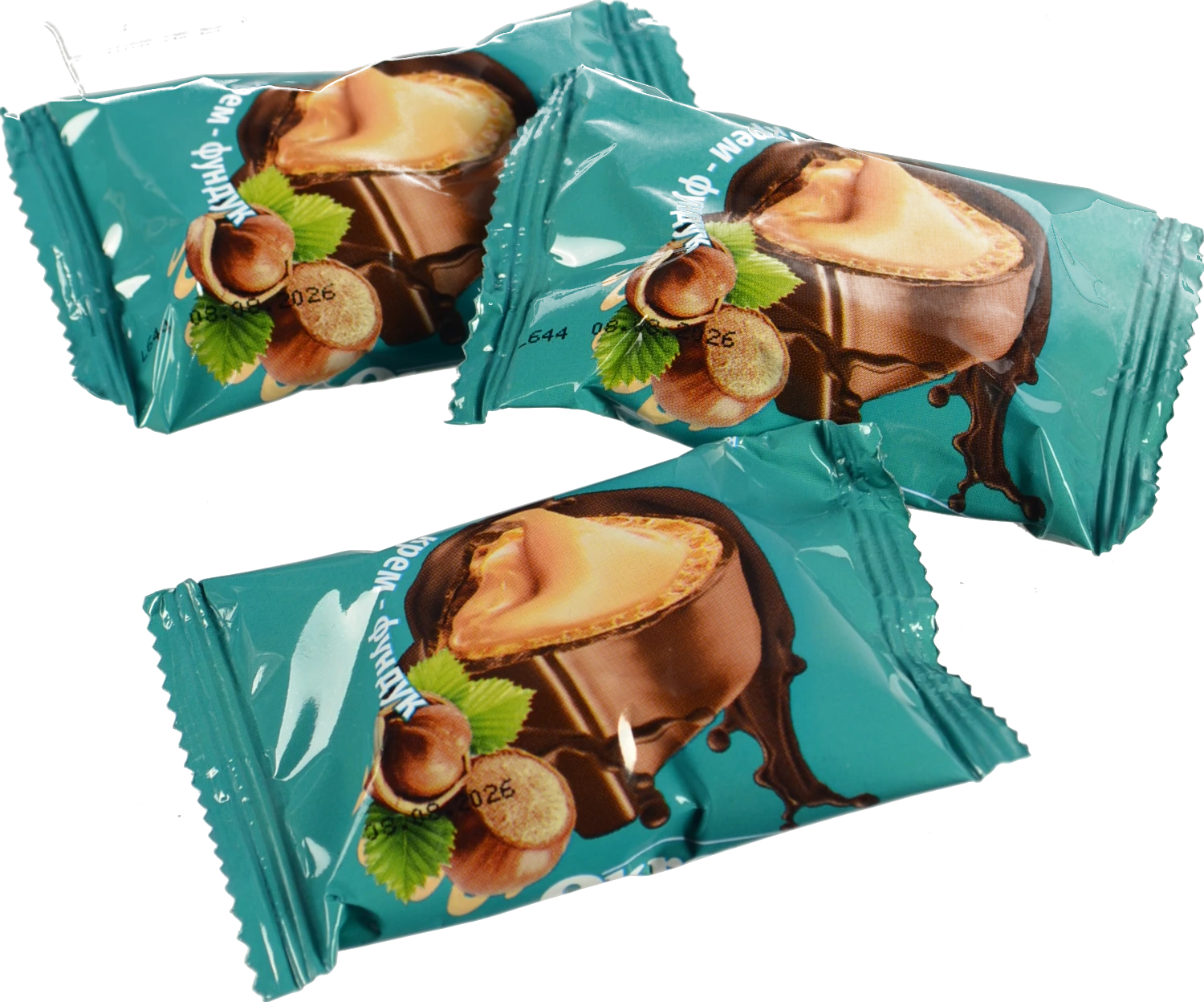 Цукерки Okremo вафельні крем фундук