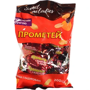 Цукерки Sweet melodies 200г прометей родзинки курага глазур