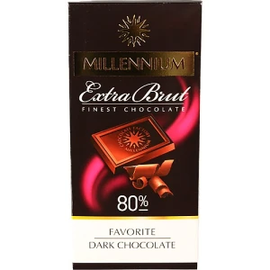 Шоколад 80% чорний Extra Brut Favorite Millennium к/у 100г