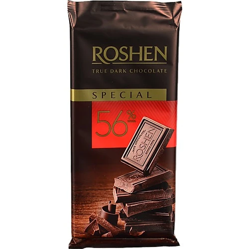 Шоколад 56% чорний Special Roshen м/у 85г купити в Одесі за