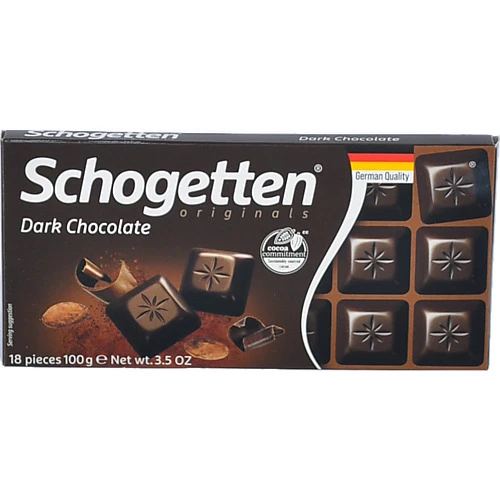 Шоколад чорний Schogetten к/у 100г