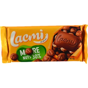Шоколад молочний з цілими лісовими горіхами Lacmi Roshen м/у 90г