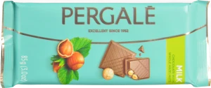 Шоколад Pergale 85гр молочний з фундуком