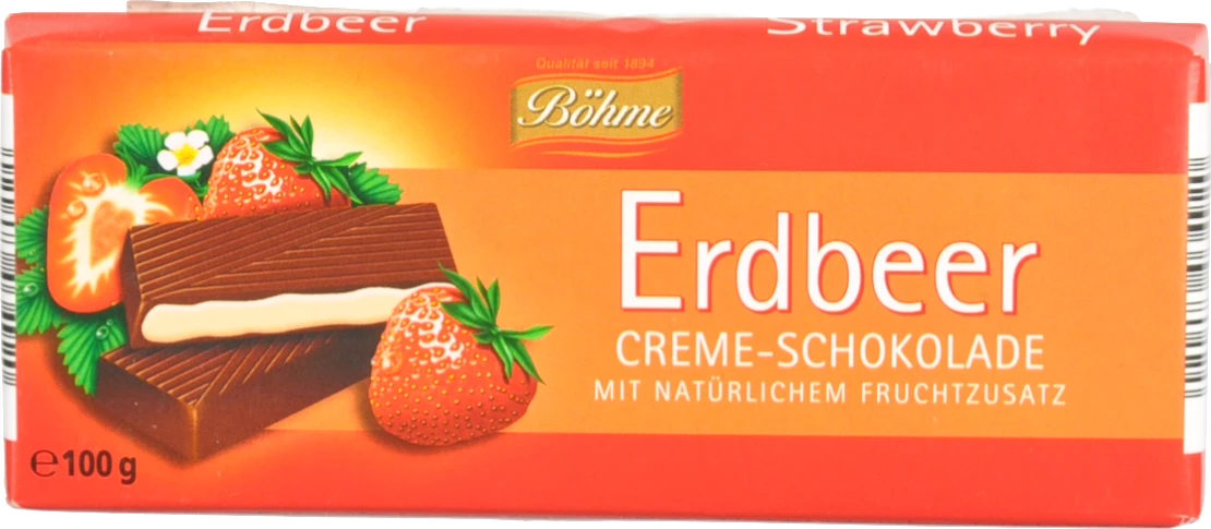 Шоколад Bohme 100г 62% полуниця темний