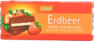 Шоколад Bohme 100г 62% полуниця темний