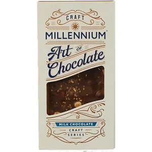Шоколад молочний з мигдалем та печивом Амаретті Craft Series Millennium к/у 100г