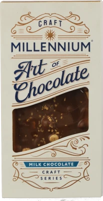 Шоколад молочний з мигдалем та печивом Амаретті Craft Series Millennium к/у 100г