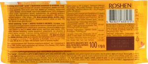 Шоколад молочний з молочною начинкою та печивом Lacmi Roshen м/у 100г