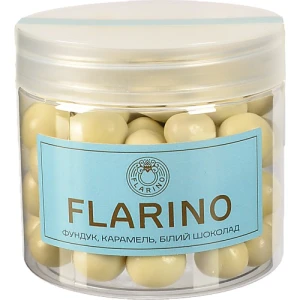 Фундук у карамелі покритий білим шоколадом Flarino п/б 180г
