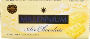 Шоколад білий пористий Millennium м/у 85г