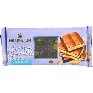 Шоколад молочний з начинкою подрібненим та цілим арахісом Very Peri Millennium м/у 105г