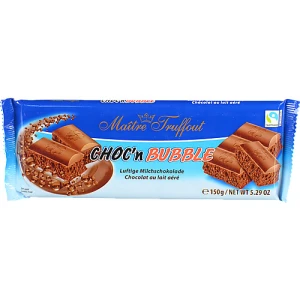 Шоколад Maitre Truffout 150г chocn bubble пористий молочний
