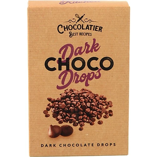 Шоколад чорний в краплях Chocolatier к/у 80г