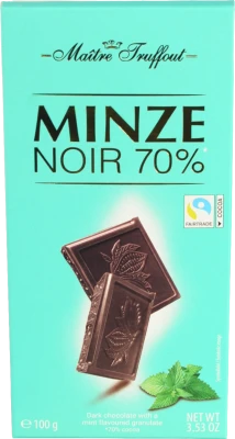 Шоколад Maitre Truffout 100г темний мята