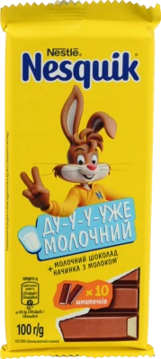 Шоколад з молочною начинкою Nesquik 100г