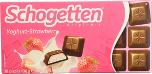 Шоколад молочний Yoghurt-Strawberry Schogetten к/у 100г