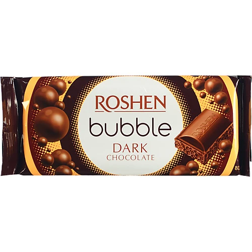 Шоколад пористий Dark Bubble Roshen м/у 80г
