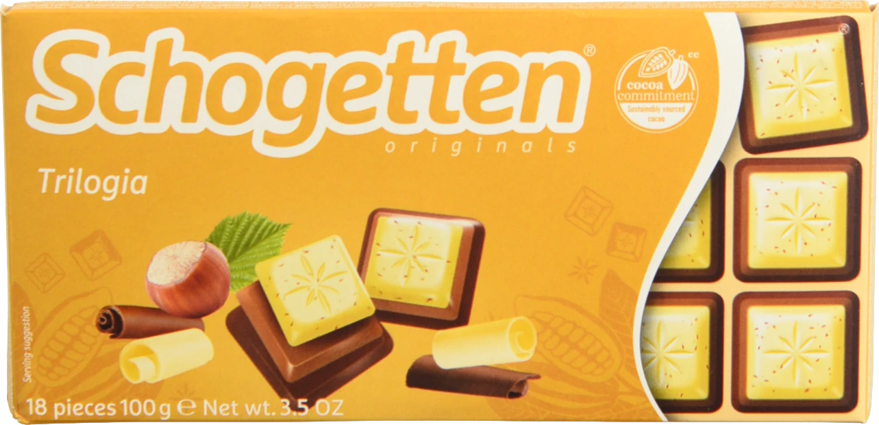 Шоколад Trilogia Schogetten к/у 100г