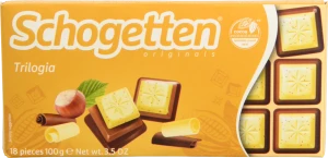 Шоколад Trilogia Schogetten к/у 100г