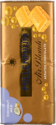 Шоколад білий пористий Coconut Milk Air Blonde Millennium м/у 85г