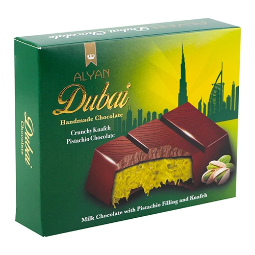 Шоколад дубайський Alyan 100г з фісташковою пастою