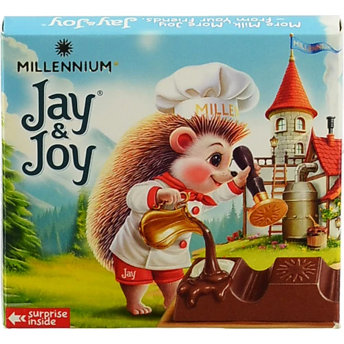 Шоколад Millennium JayJoy молочний з молочною начинкою 45г