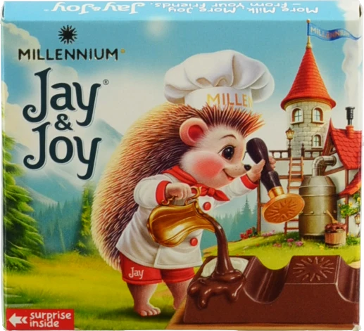 Шоколад Millennium JayJoy молочний з молочною начинкою 45г