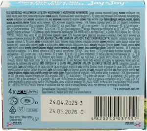 Шоколад Millennium JayJoy молочний з молочною начинкою 45г