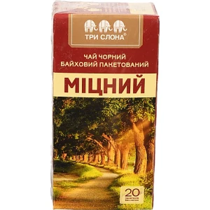 Чай Три Слона Міцний чорний 20шт